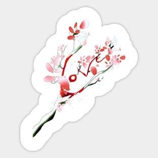 Love flower Sticker